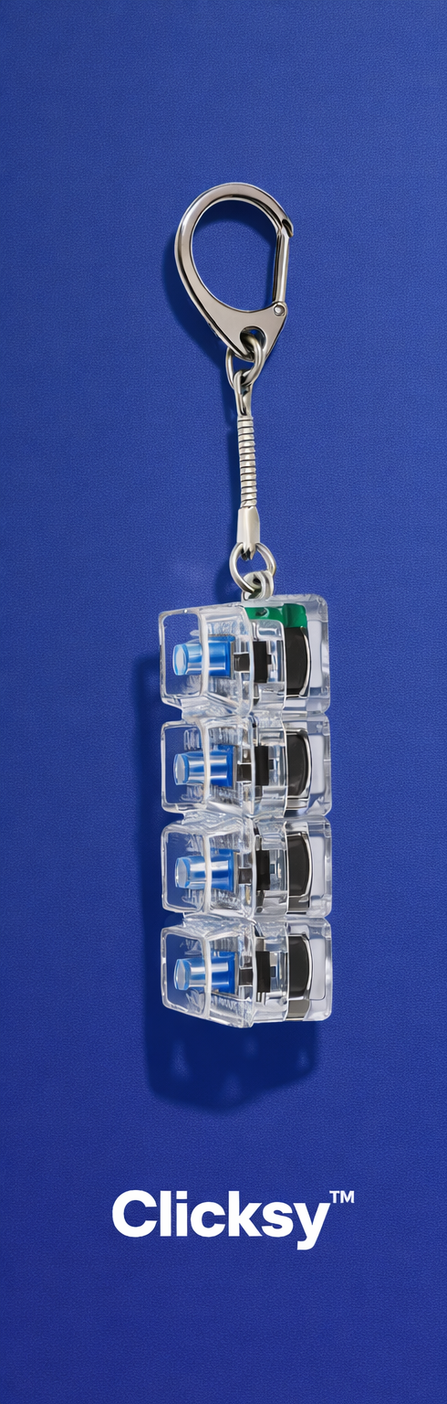 Clicksy™ RGB Click Keychain